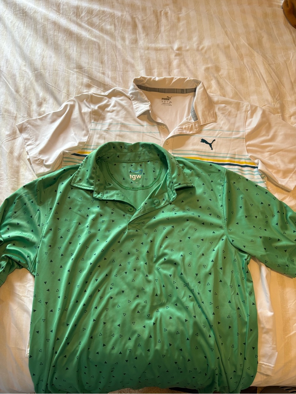 Men’s moisture wicking Printed Polo Shirts (set of 2)